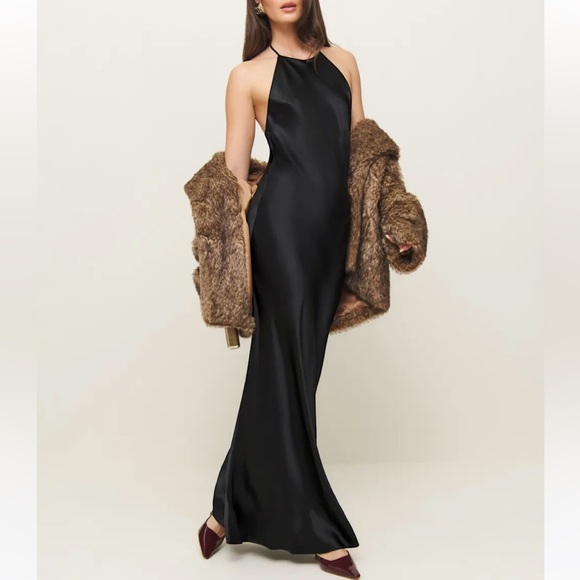 NEW NWT Reformation Jeany Dress - Black FLAW - Picture 4 of 9